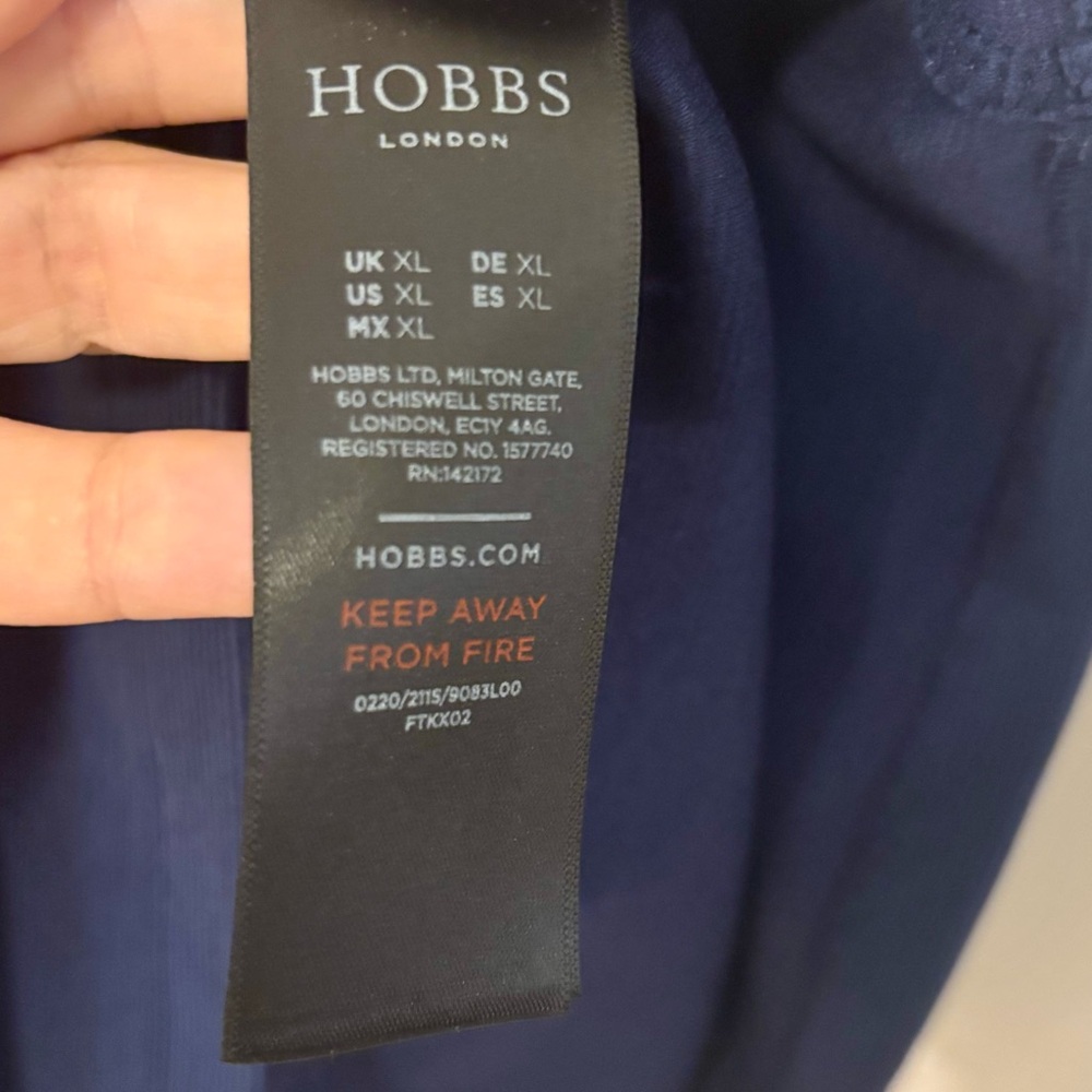 Hobbs London Blue Women's Structured Top - Picture 5 of 6
